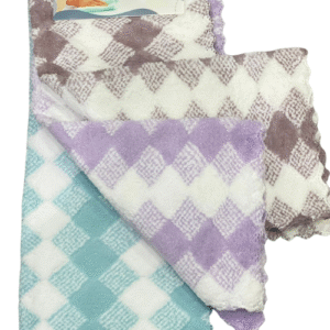 3 Adet Baklava Desenli Mikrofiber Bez