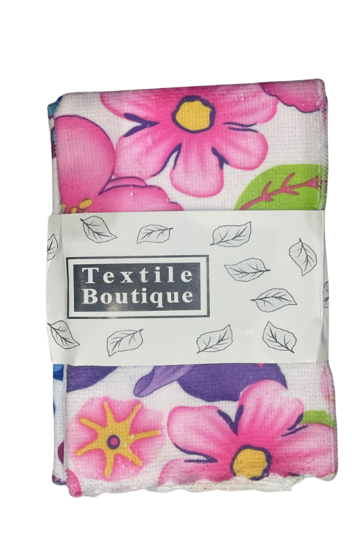 Çiçekli Mikrofiber Bez