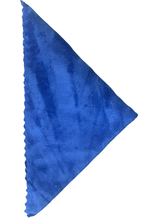 Mavi Kadife Dokulu <br>Mikrofiber Bez