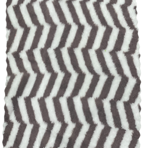 Siyah-Beyaz Renkli Zigzag Desenli Mikrofiber Bez